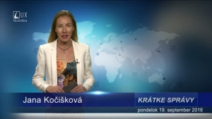 KRÁTKE SPRÁVY (19.09.2016)