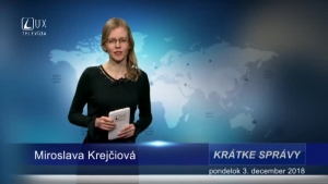 KRÁTKE SPRÁVY (3.12.2018)