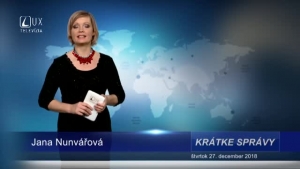 KRÁTKE SPRÁVY (27.12.2018)