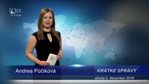 KRÁTKE SPRÁVY (5.12.2018)