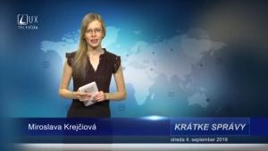 KRÁTKE SPRÁVY (4.9.2019)