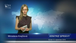 KRÁTKE SPRÁVY (12.9.2019)