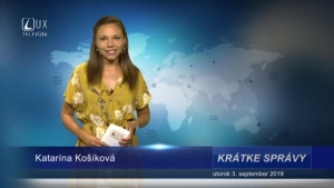 KRÁTKE SPRÁVY (3.9.2019)