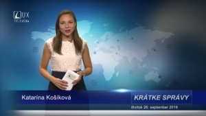 KRÁTKE SPRÁVY (26.9.2019)