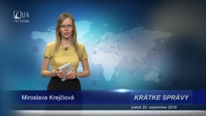 KRÁTKE SPRÁVY (20.9.2019)