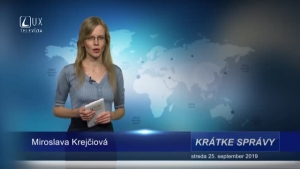 KRÁTKE SPRÁVY (25.9.2019)