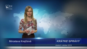 KRÁTKE SPRÁVY (9.10.2019)