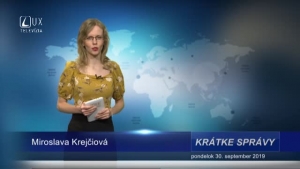 KRÁTKE SPRÁVY (30.9.2019)