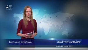 KRÁTKE SPRÁVY (25.3.2020)